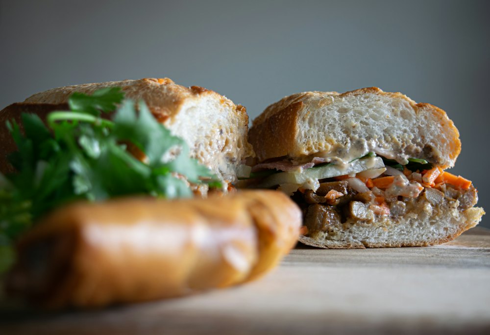 Stock photo of a banh mi sandwich